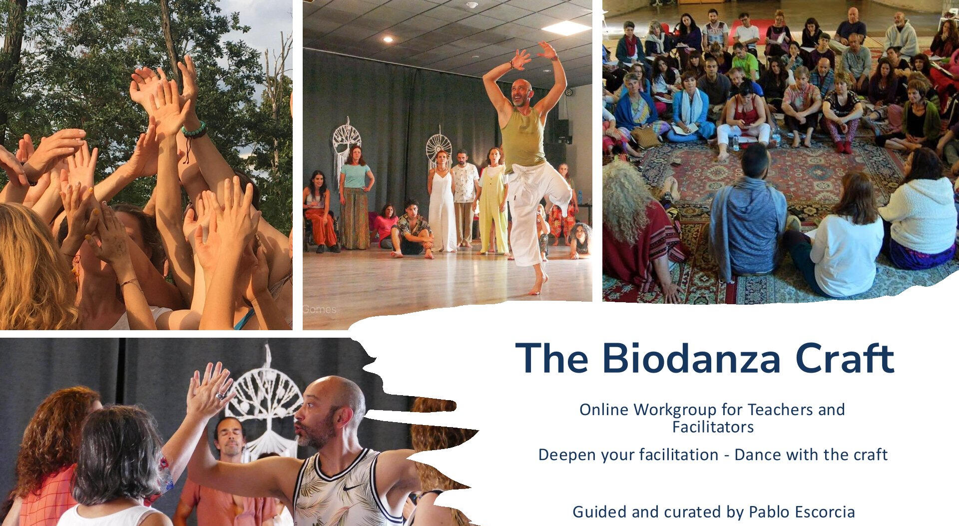 El arte vivo de facilitar Biodanza: grupo de trabajo en línea para profesores y facilitadores, guiado por Pablo Escorcia